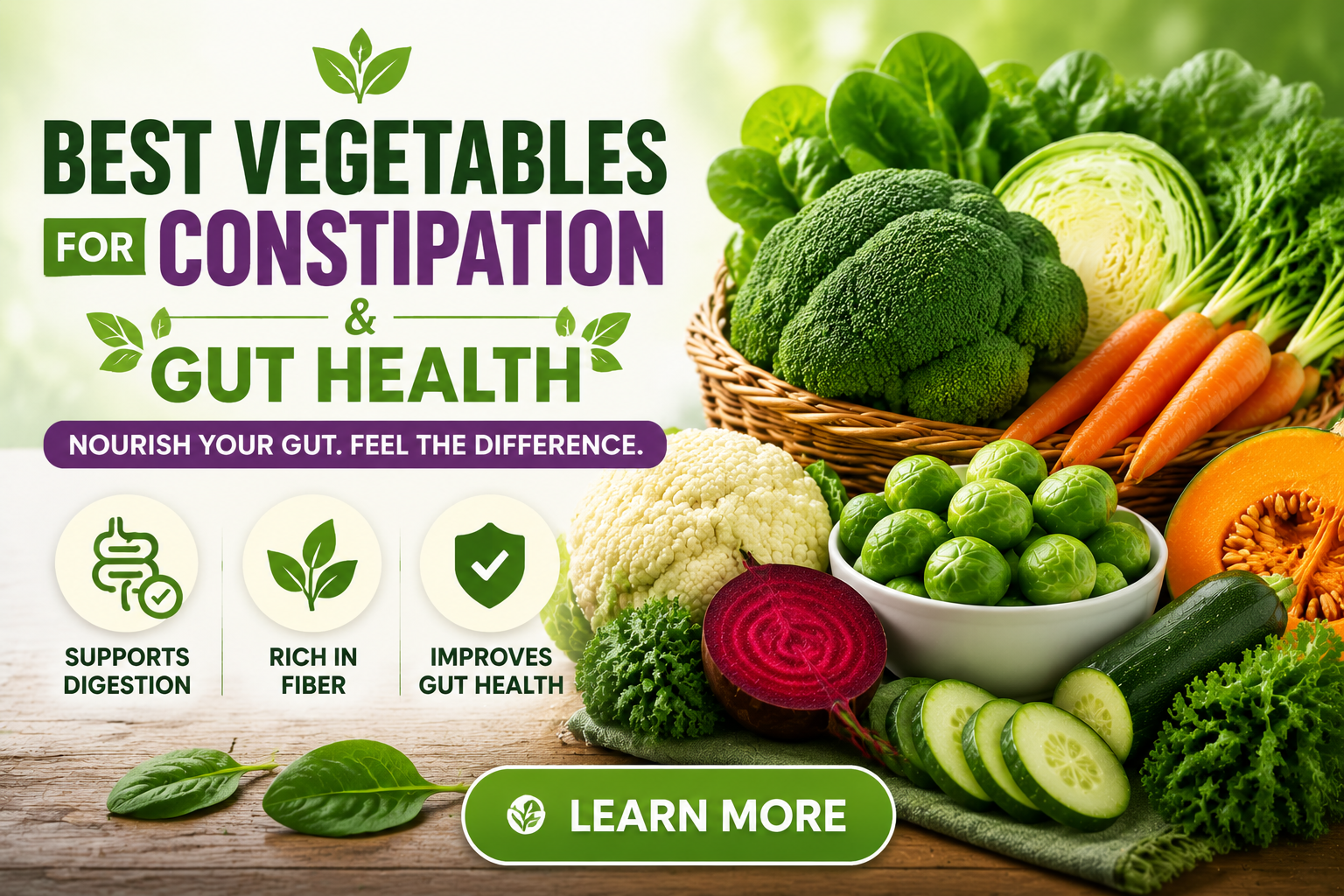 10 Best Vegetables for Constipation & Gut Health - 1