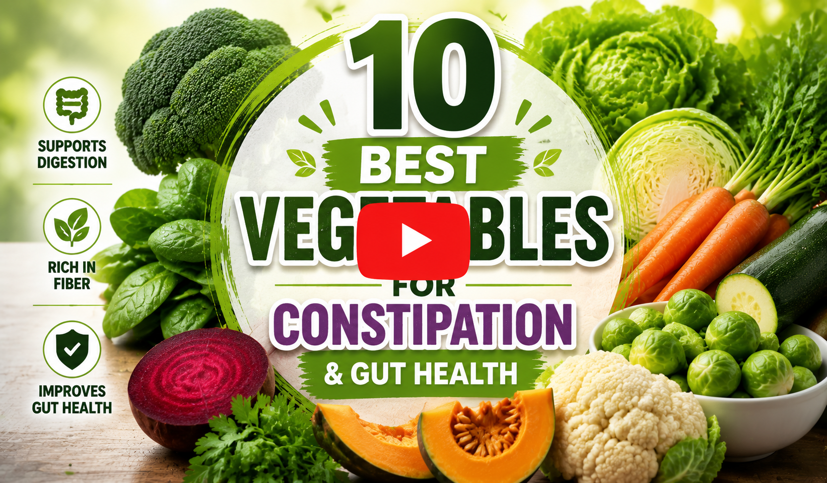 10 Best Vegetables for Constipation & Gut Health