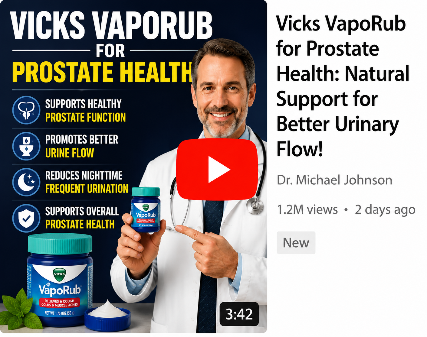 Vicks VapoRub for Prostate Health - 5