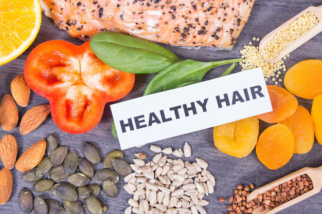 various-nutritious-products-ingredients-containing-vitamins-minerals-healthy-lush-hair_1039297-1764