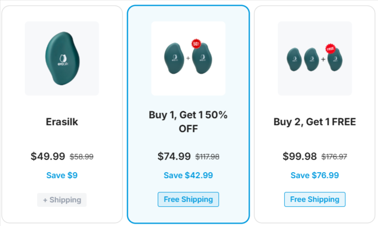 Erasilk Hair Removal Price