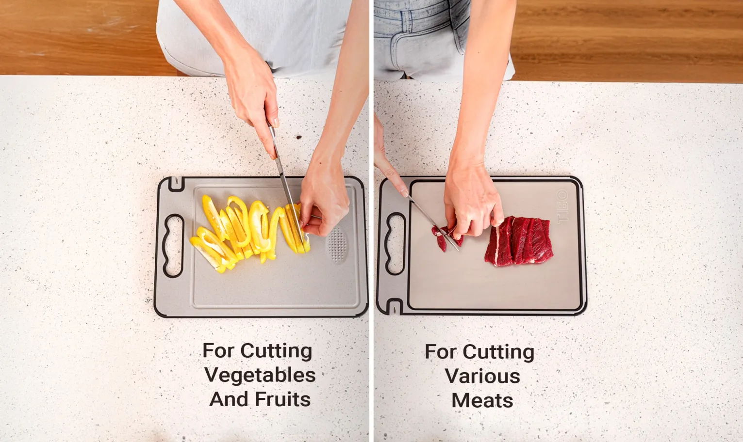 TIBO Titanium Cutting Board Uses