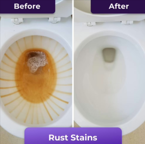 FizzClean Toilet Cleaning Foam before & after