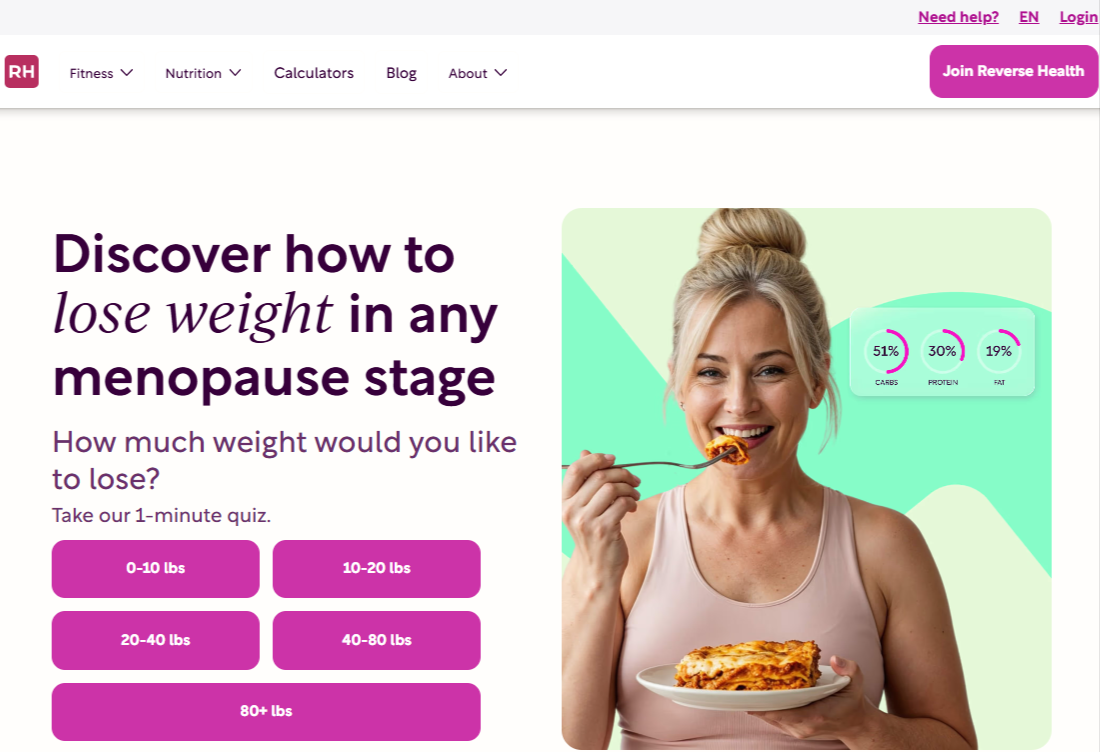 Reverse Health Nutrition App Reviews