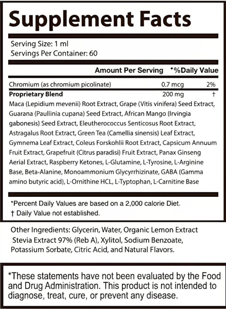 GlycoPezil Supplement Facts