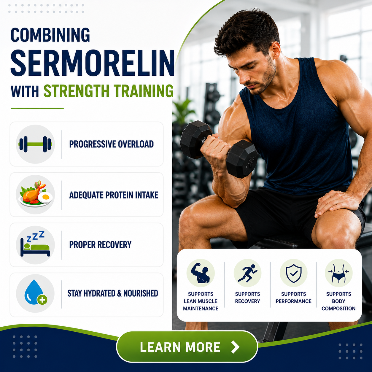Combining Sermorelin With Strength Training