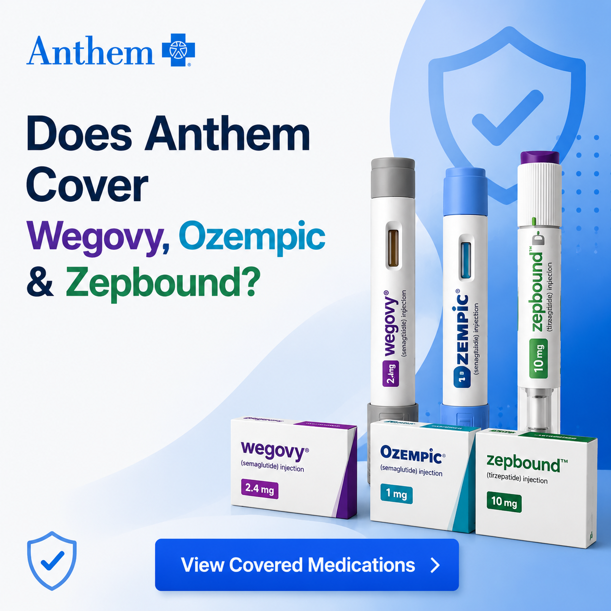 Does Anthem Cover Wegovy, Ozempic & Zepbound