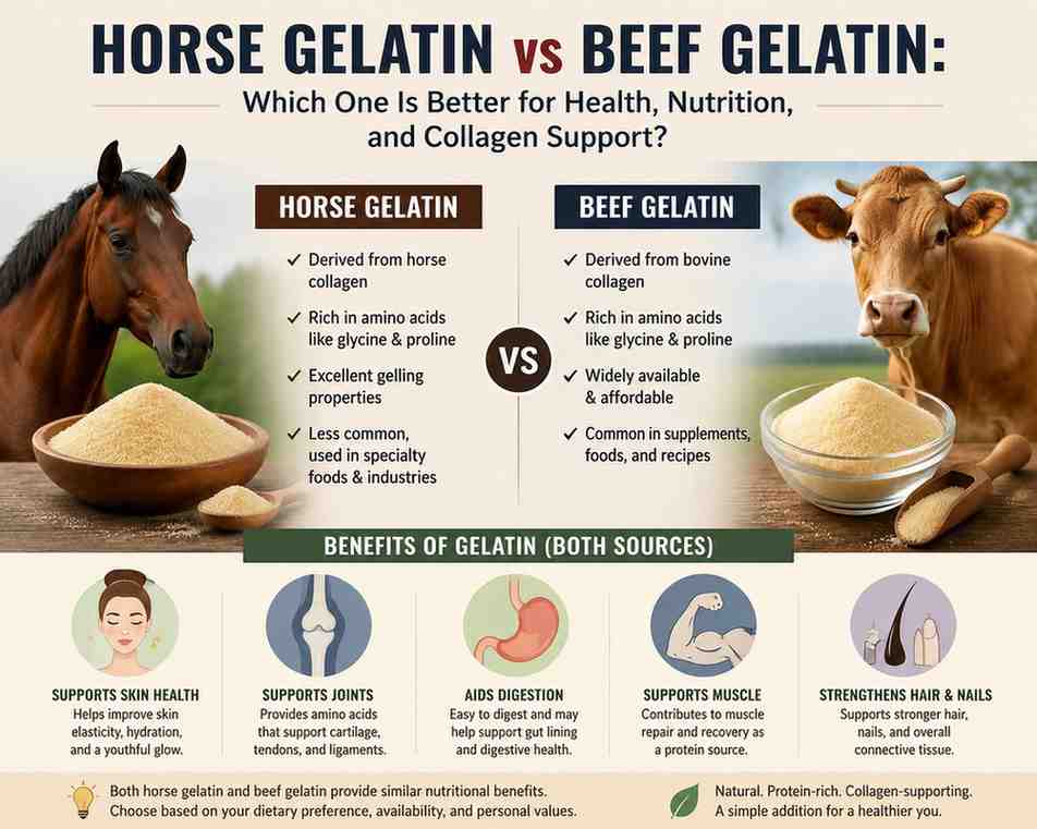 Horse Gelatin vs Beef Gelatin