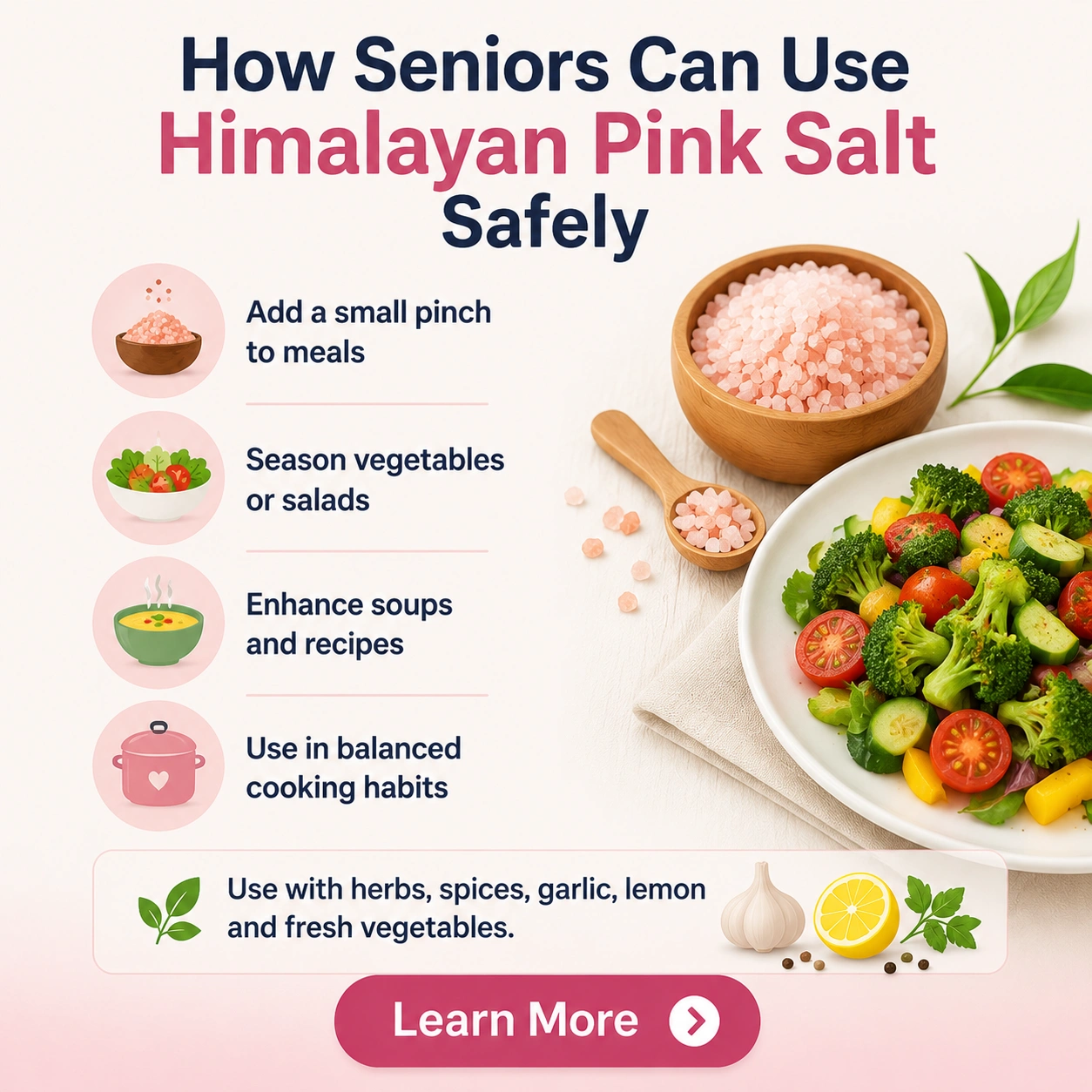 How Seniors Can Use Himalayan Pink Salt Safely
