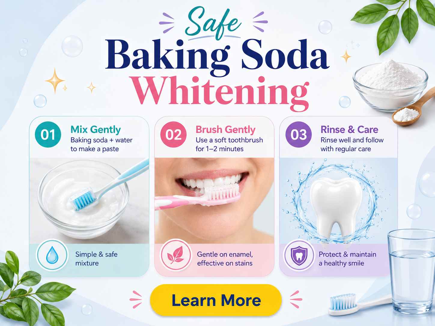 Oprah Baking Soda for Teeth Whitening - Safe methods