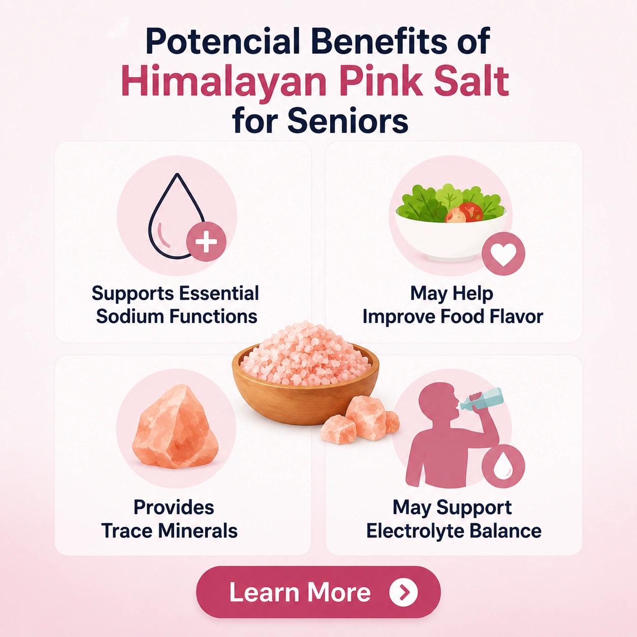 Potential Benefits of Himalayan Pink Salt for Seniors