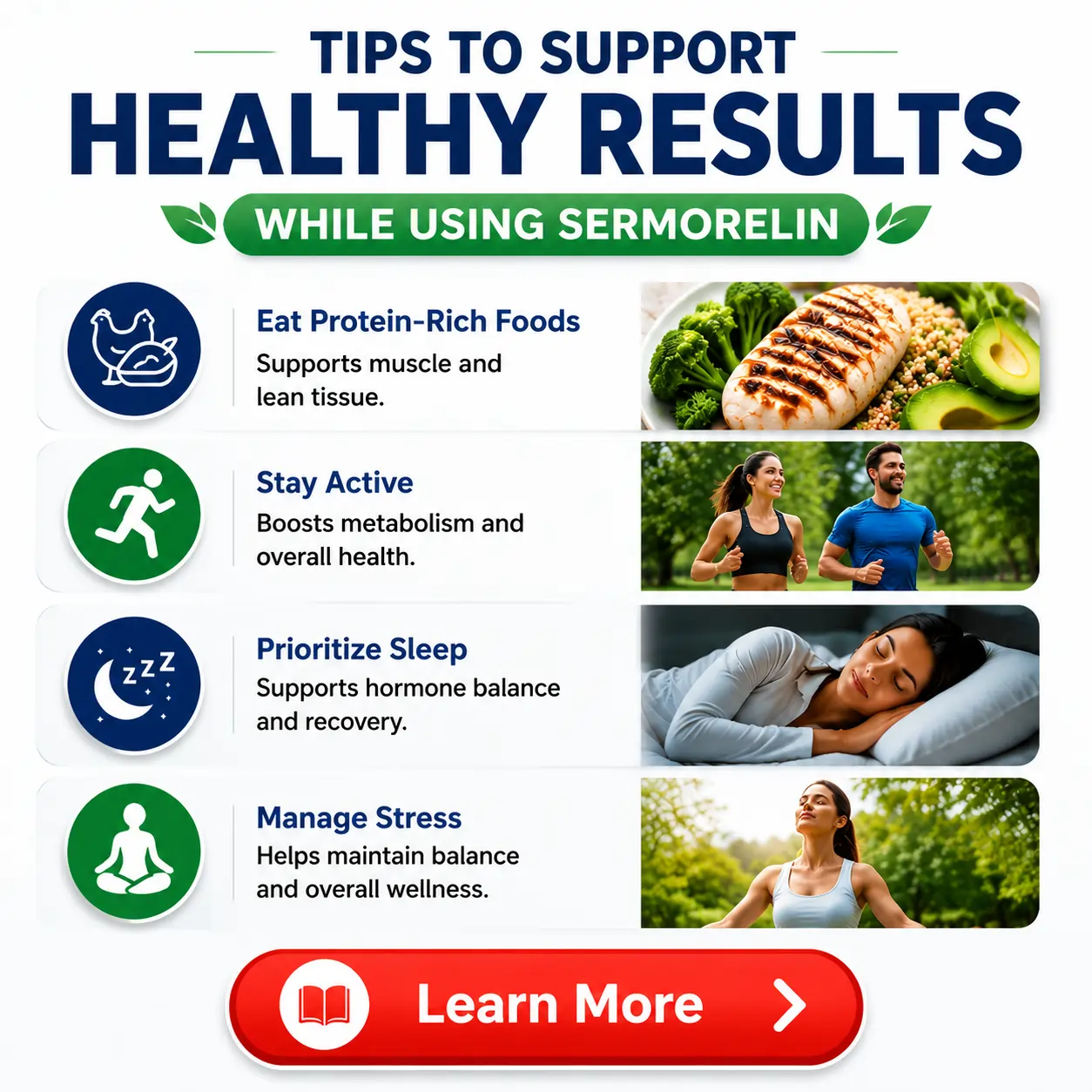 Tips to Support Healthy Results While Using Sermorelin