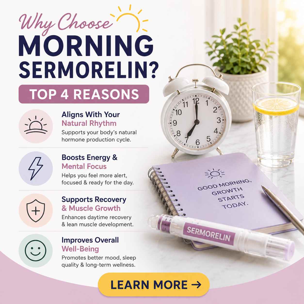 Top reasons to choose morning sermorelin
