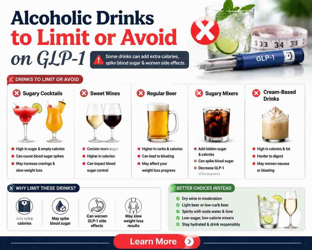 best alcohol to drink on glp-1 avoid