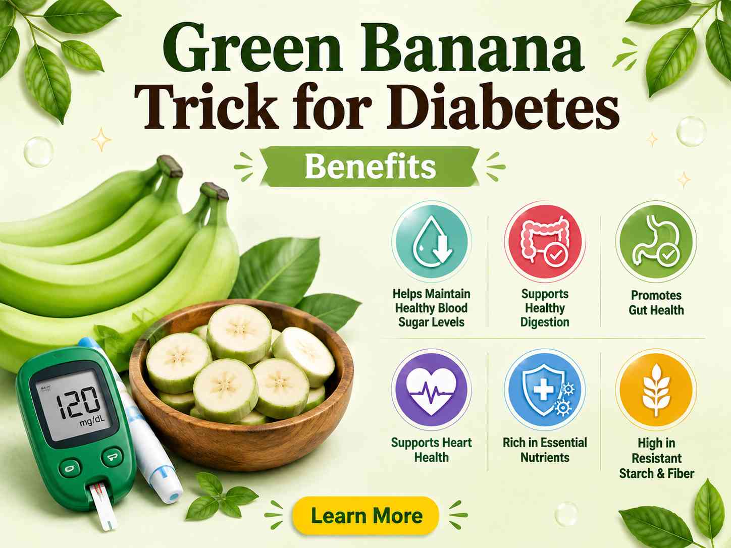 Green Banana Trick for Diabetes - Benefits