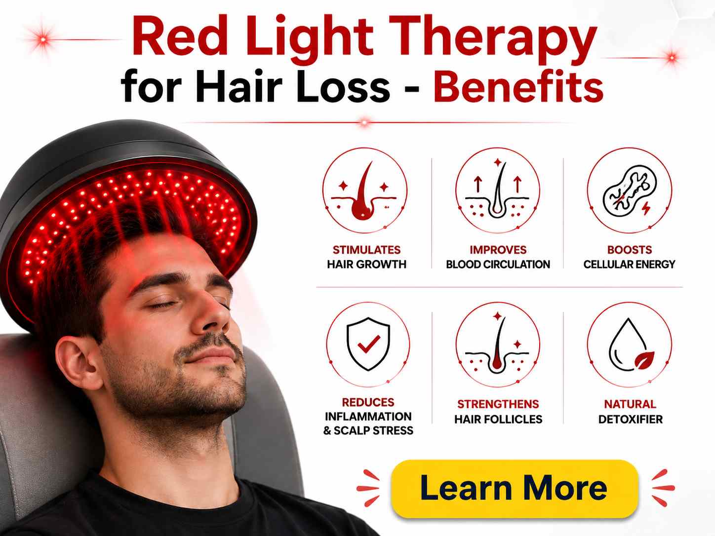 Red Light Therapy for Hair Loss - Benefits