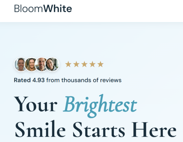 BloomWhite Whitening Powder rating