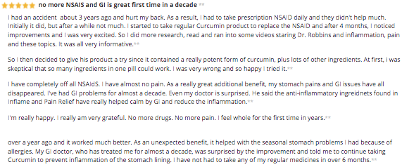 Inflame & Pain Relief Side Effects