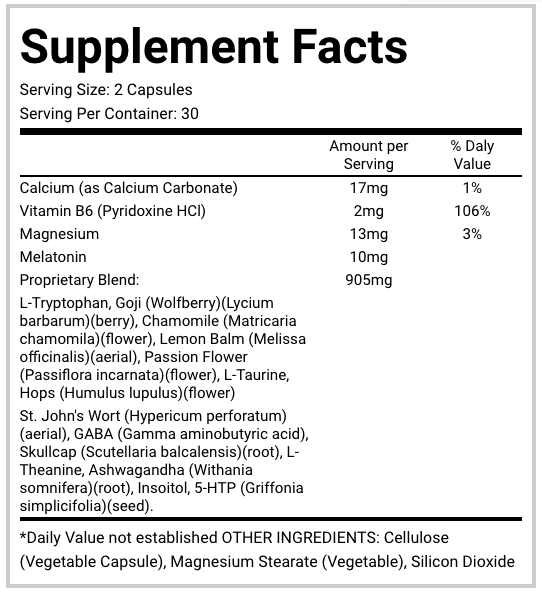 Z-Tox Ingredients