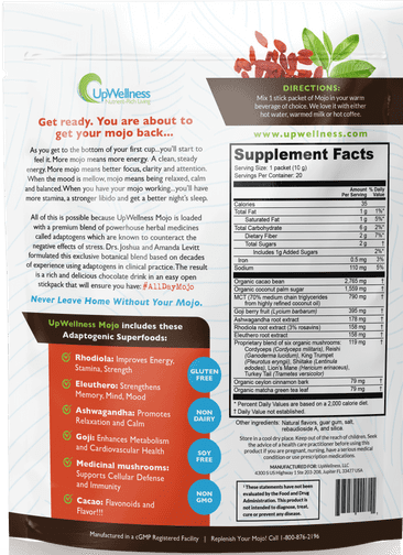 UpWellness Mojo Ingredients