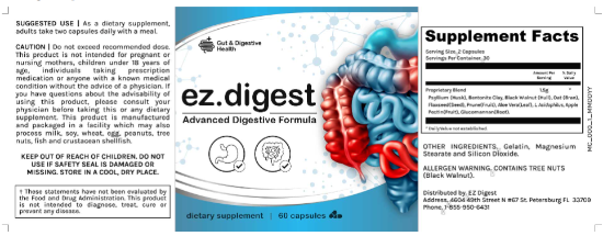 ez Digest Supplement Facts