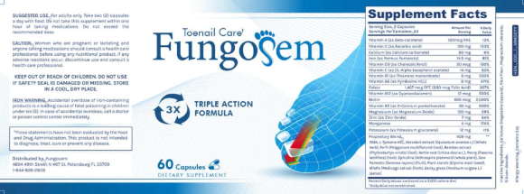FungoSem Toenail Support Supplement
