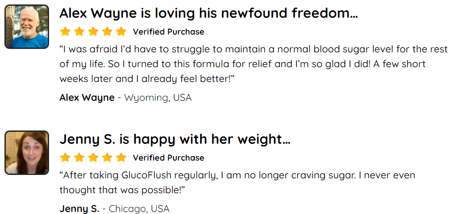 GlucoFlush Customer Reviews