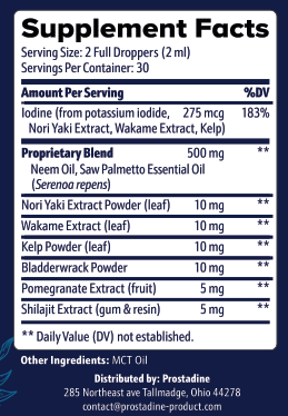 Prostadine Ingredients